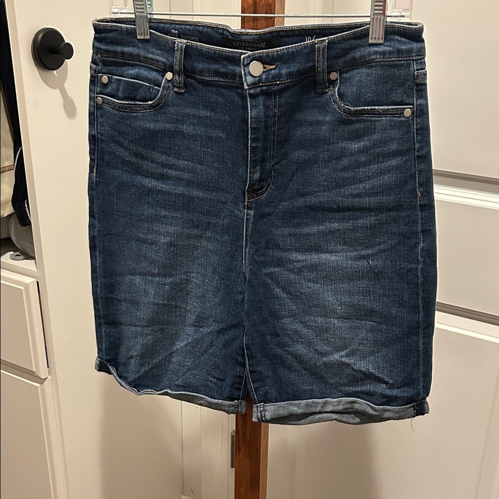 Liverpool Women's Blue Jean Shorts